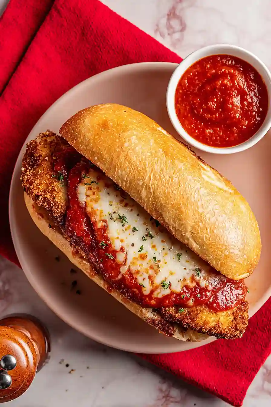 chicken parmesan sandwich