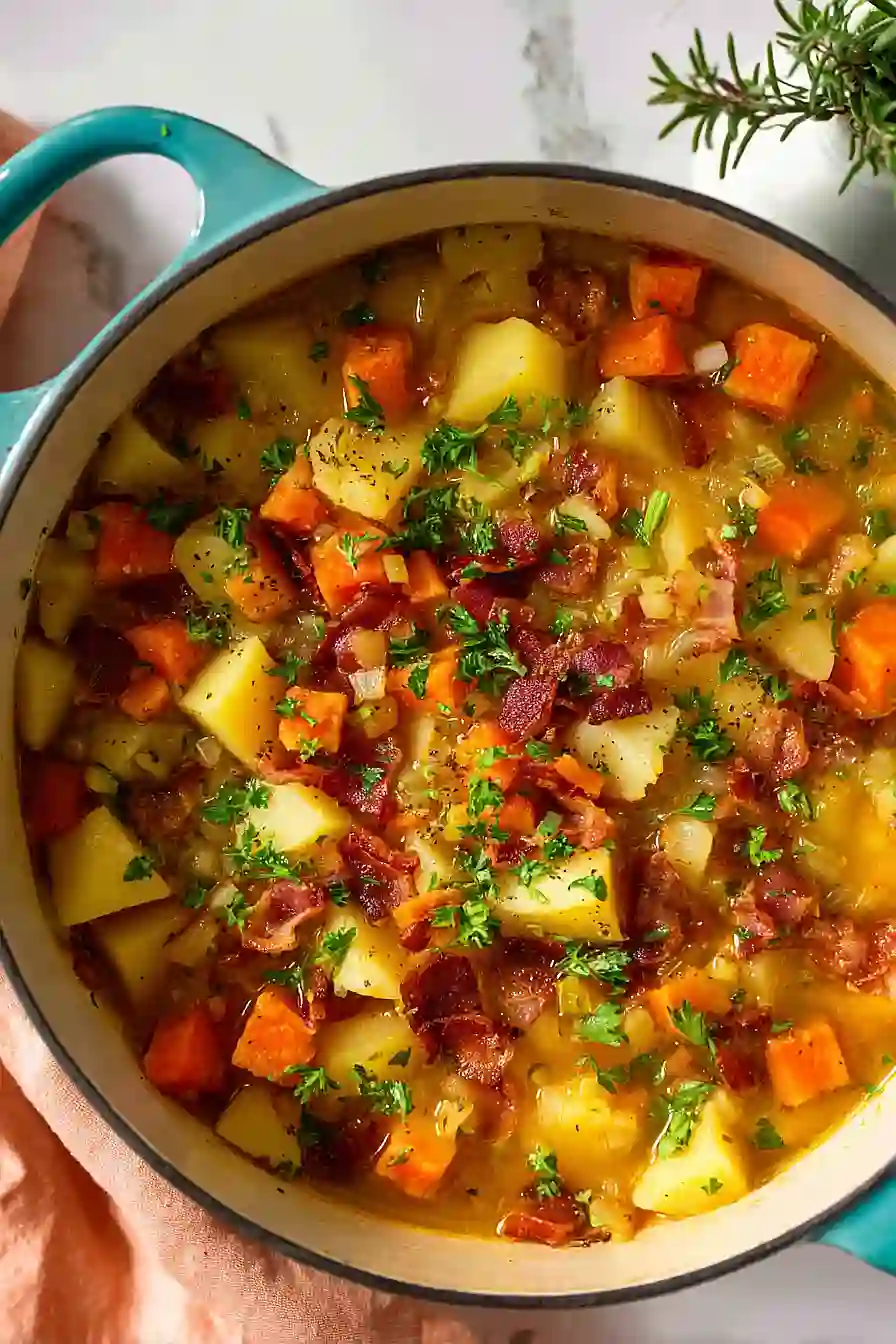 german potato bacon soup