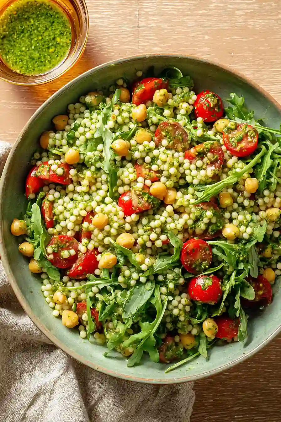 vegan mediterranean couscous salad