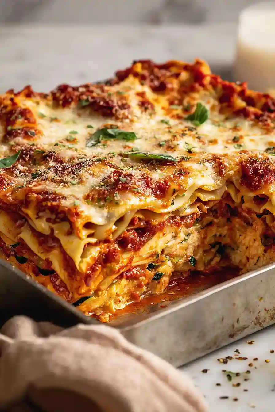 vegetarian lasagna with cottage cheese