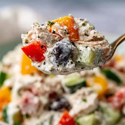 mediterranean tuna salad with greek yogurt