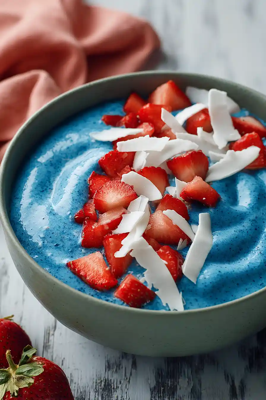 blue smoothie bowl