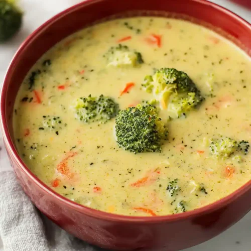 High Protein Broccoli Cheddar Soup
