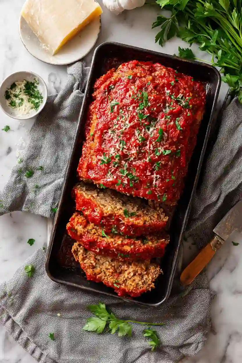 Italian Meatloaf with Marinara Sauce