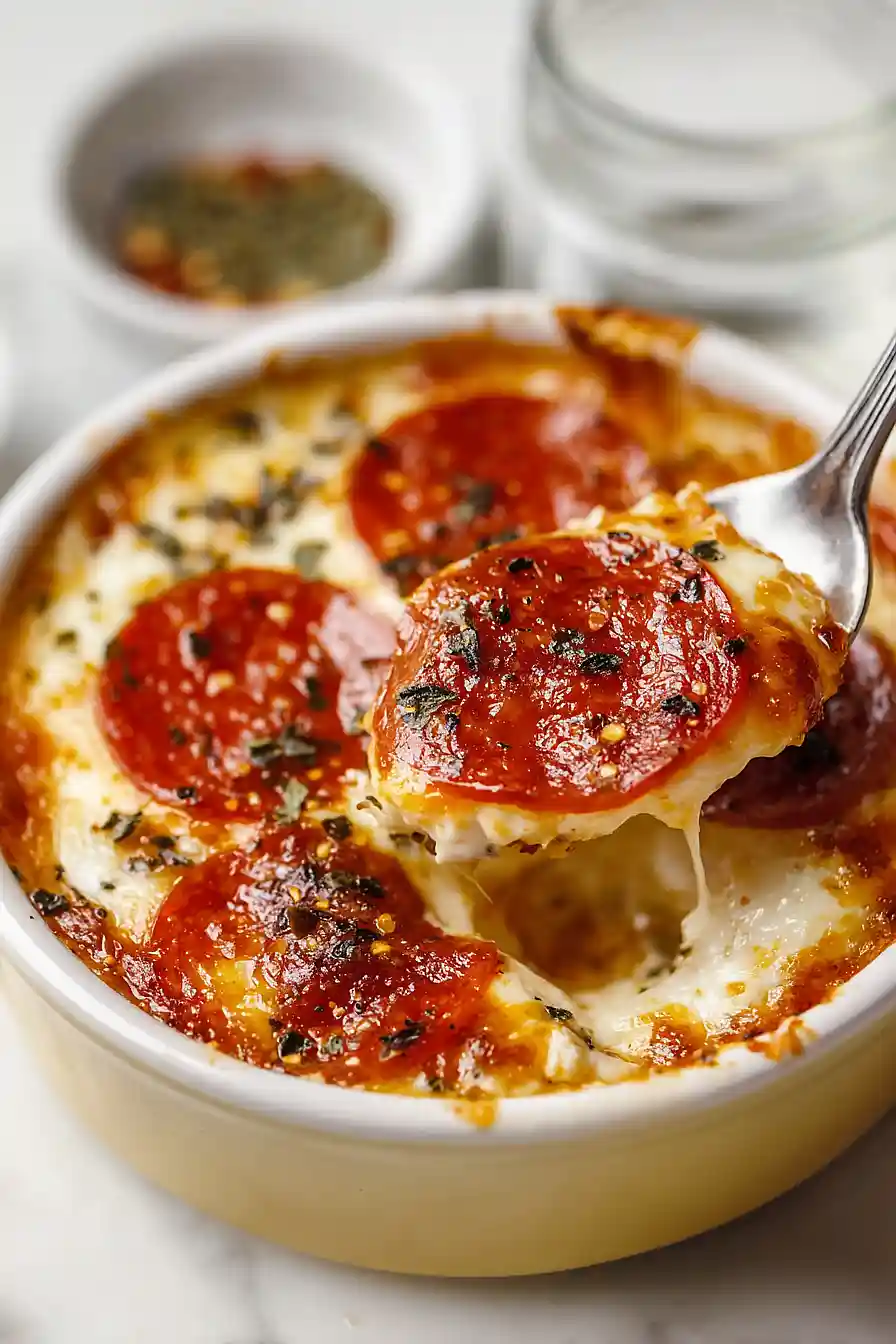 low carb cottage cheese pizza bowls