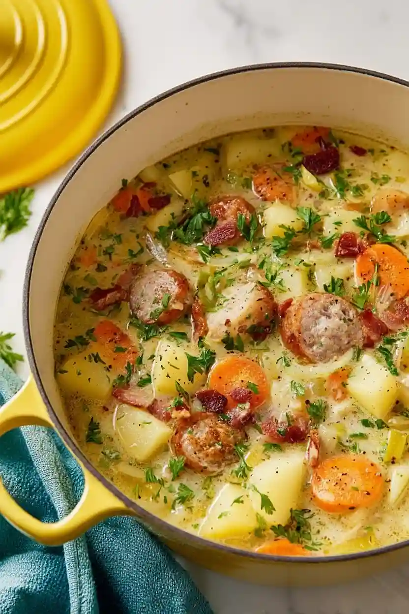 german potato soup with sausage