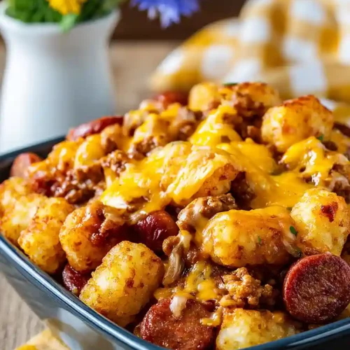 crockpot chili dog casserole