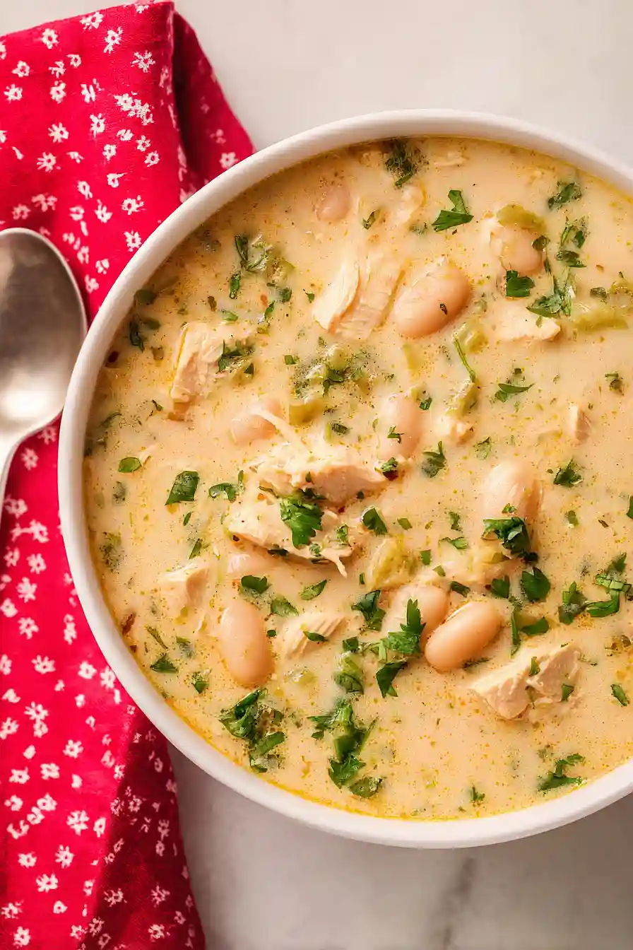 white chicken chili with greek yogurt