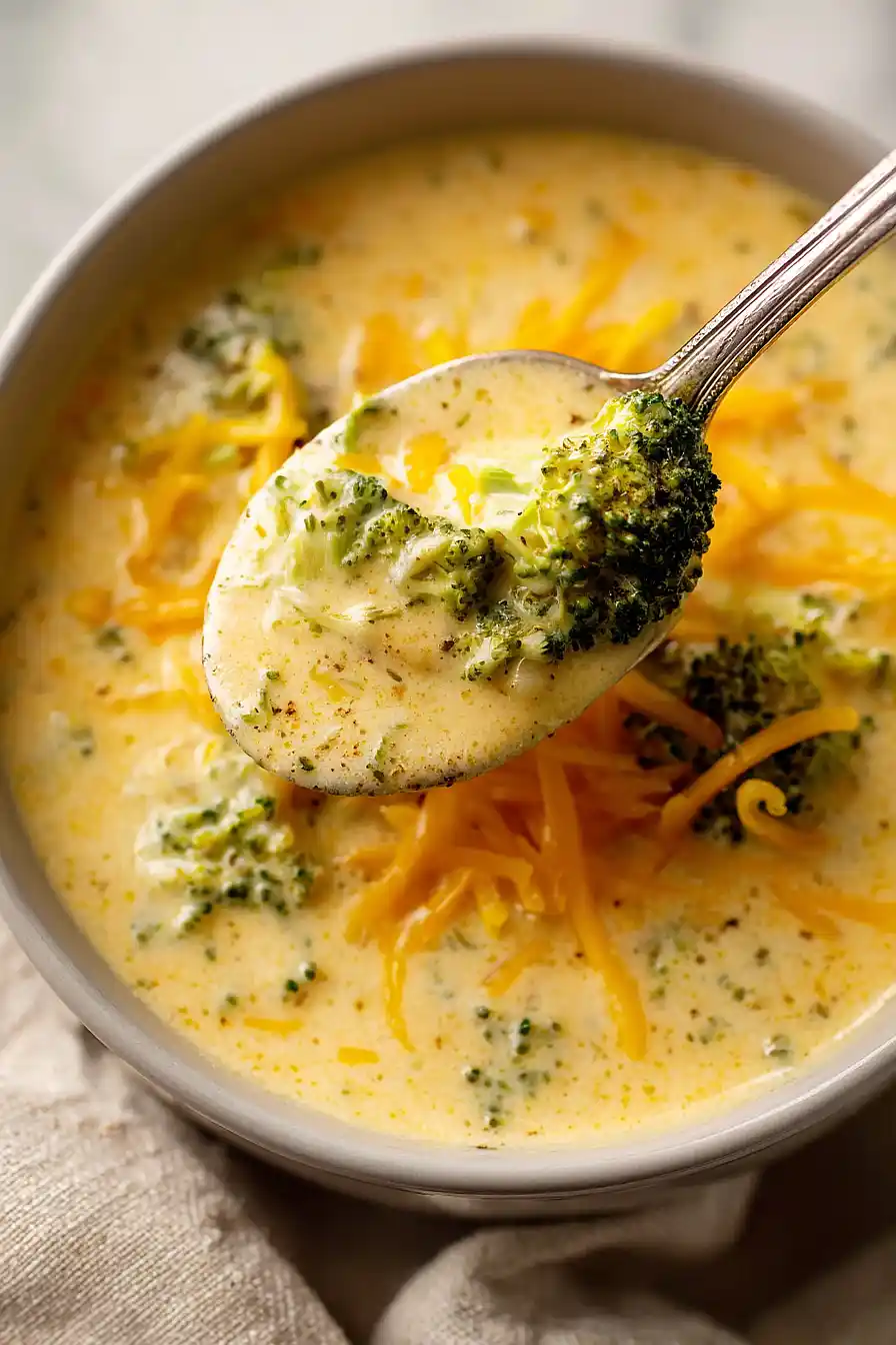 broccoli cheddar soup for two
