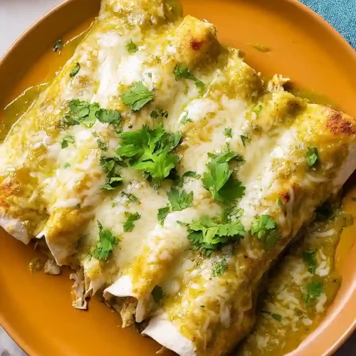 chicken enchiladas with green sauce