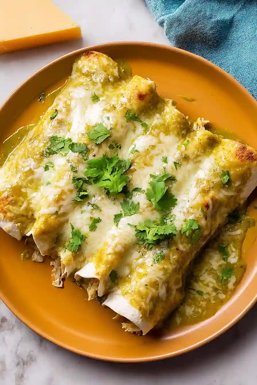 chicken enchiladas with green sauce