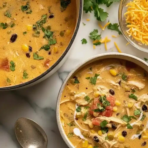 creamy chicken tortilla soup