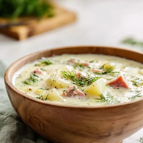 ham and dill potato cream cheese soup