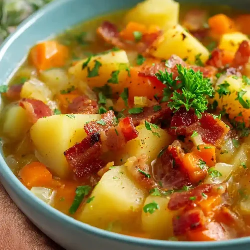 german potato bacon soup
