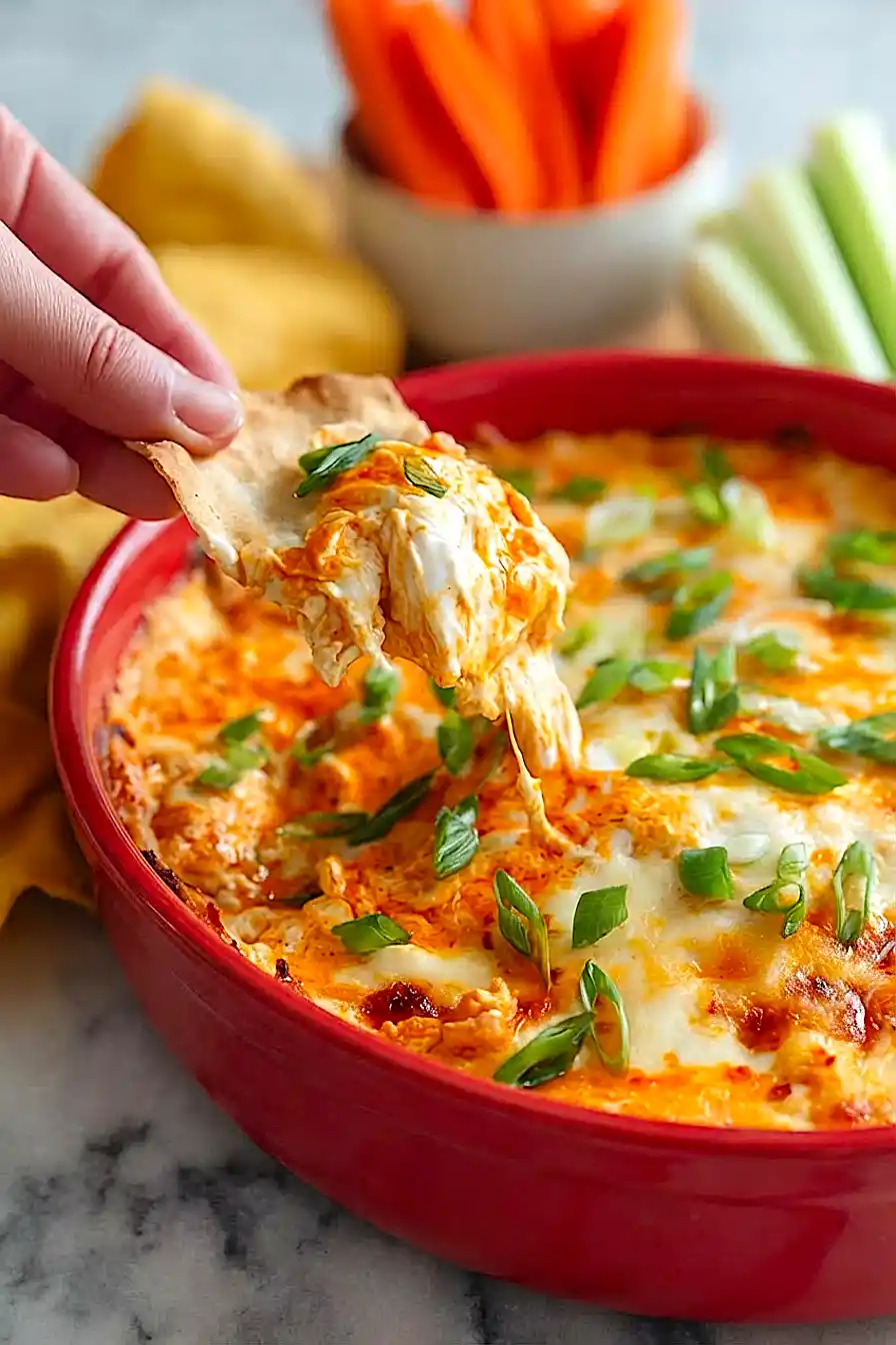 cottage cheese buffalo chicken dip