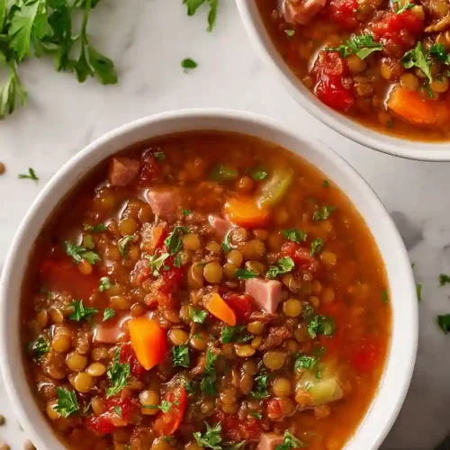 lentil soup with ham