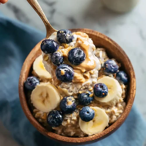 peanut butter protein overnight oats