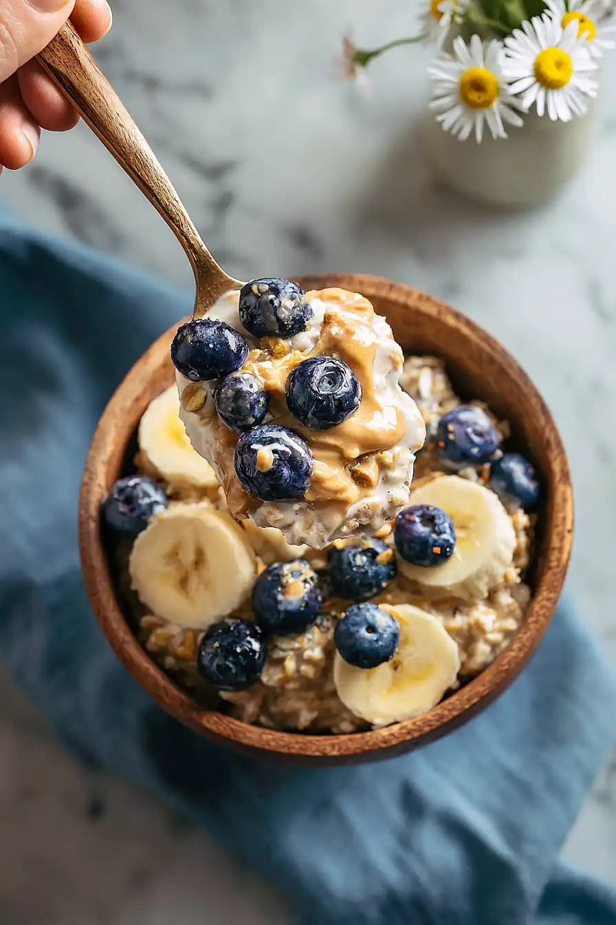 peanut butter protein overnight oats