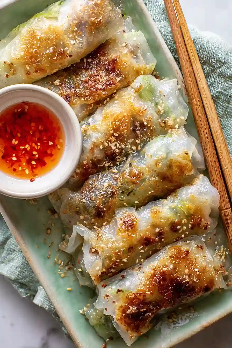 ground turkey rice paper dumplings