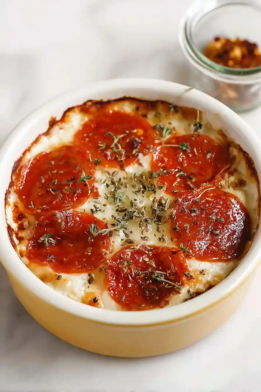 low carb cottage cheese pizza bowls