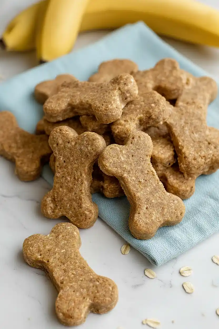 peanut butter banana dog treats