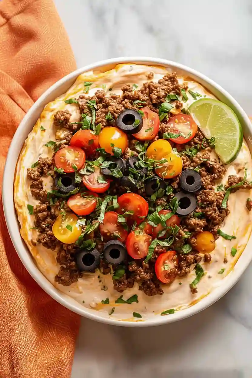 ground turkey dip with cream cheese