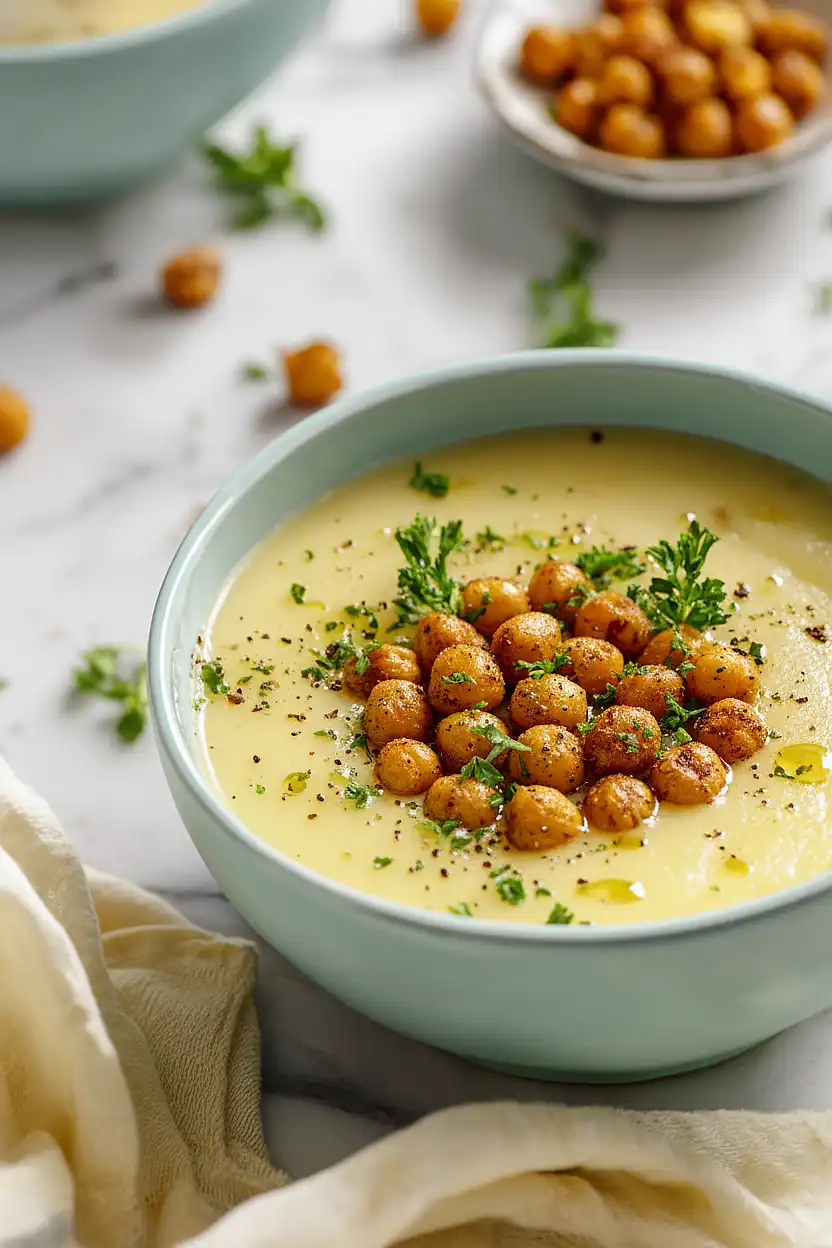 vegan potato leek soup