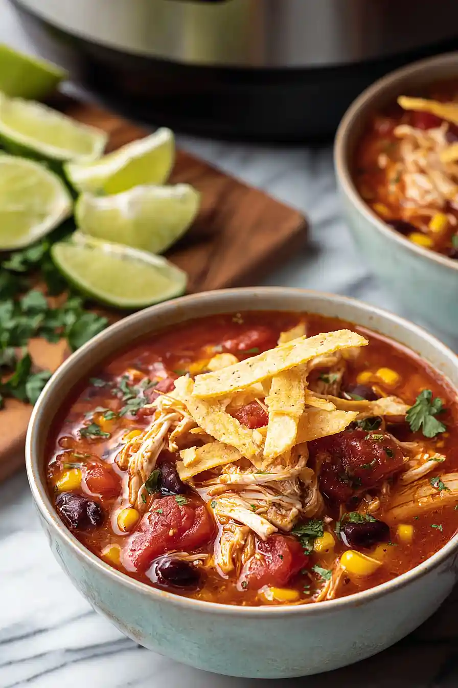 instant pot chicken tortilla soup