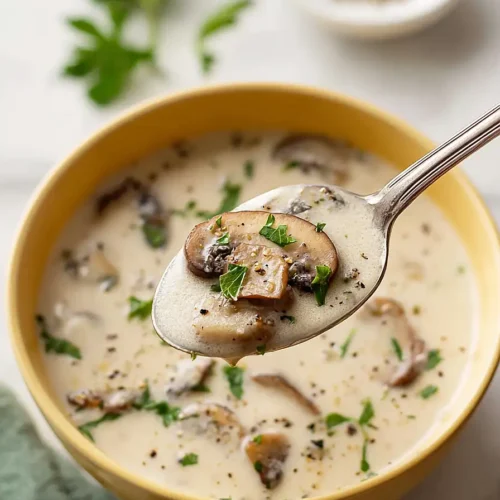 Creamy Garlic Mushroom Soup