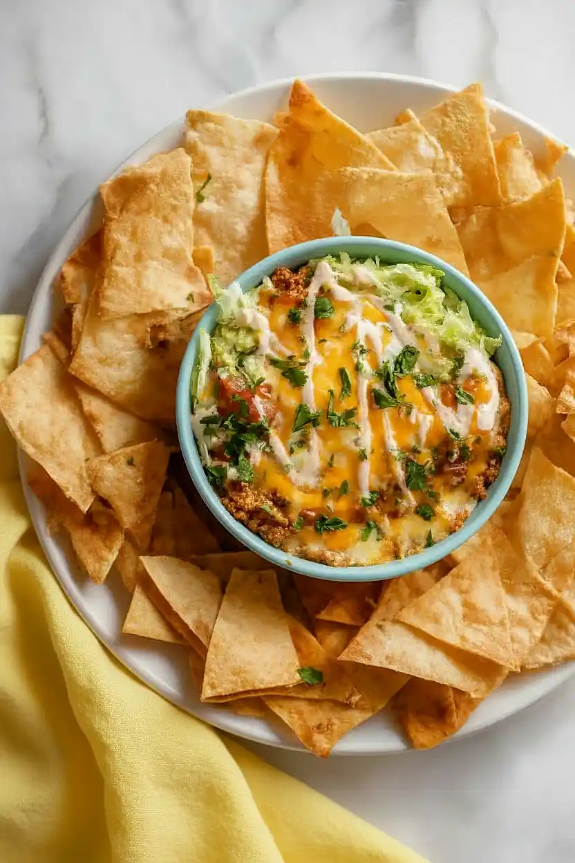 7 layer dip with ground turkey