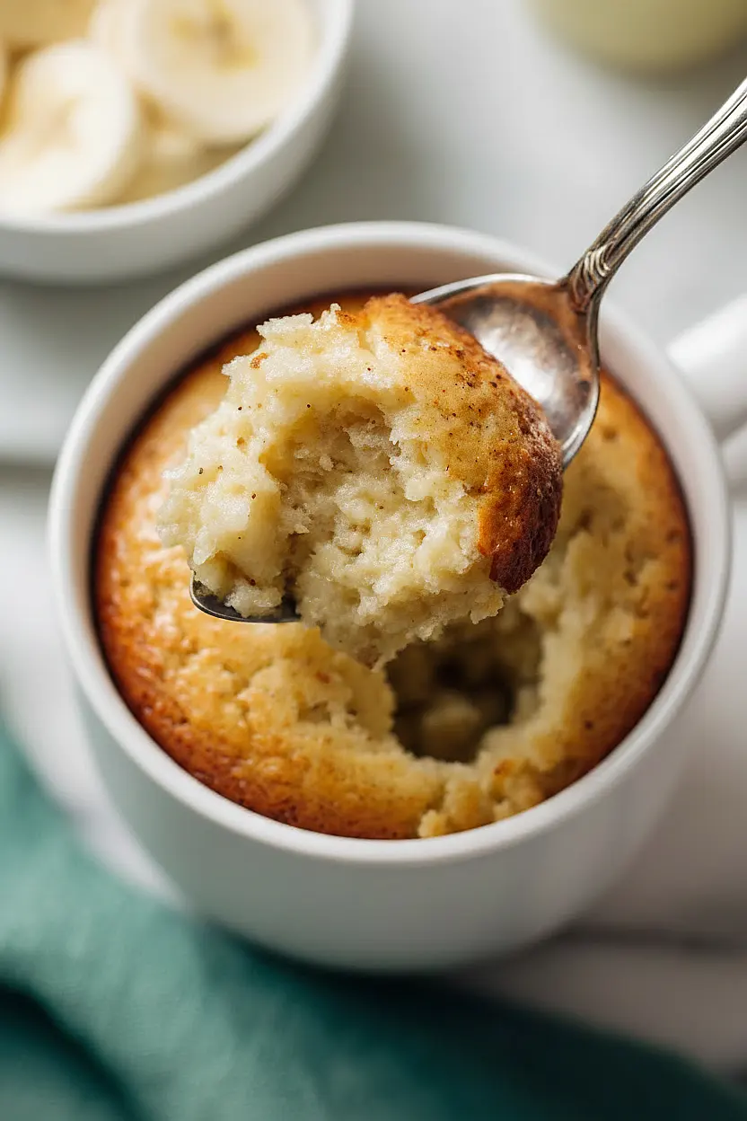 cottage cheese banana bread mug cake