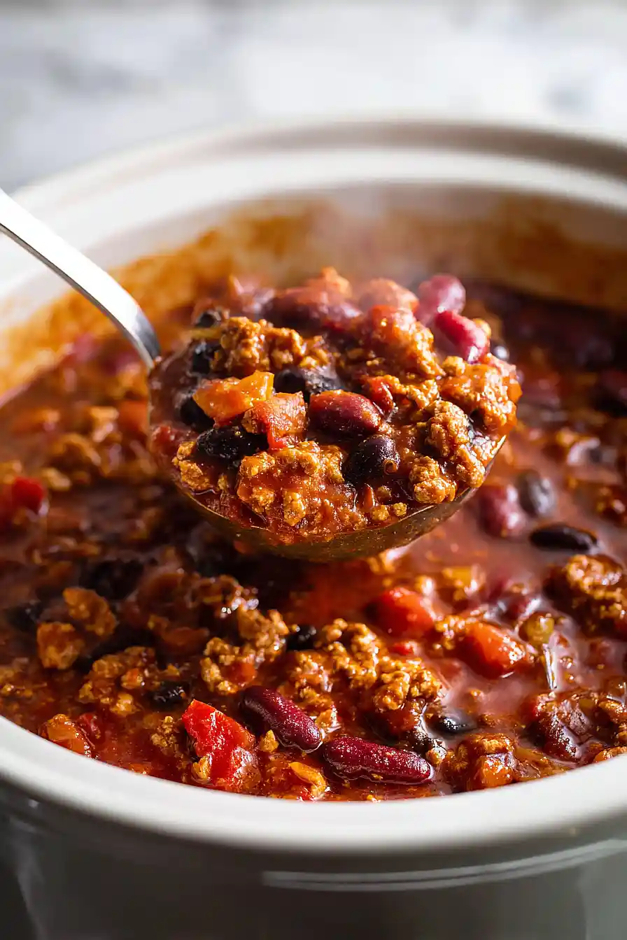 Slow Cooker Turkey Chili