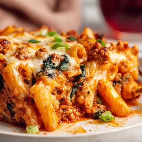 ground turkey pasta bake
