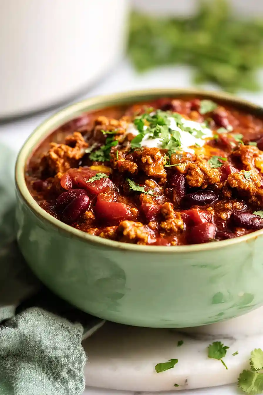 Slow Cooker Turkey Chili