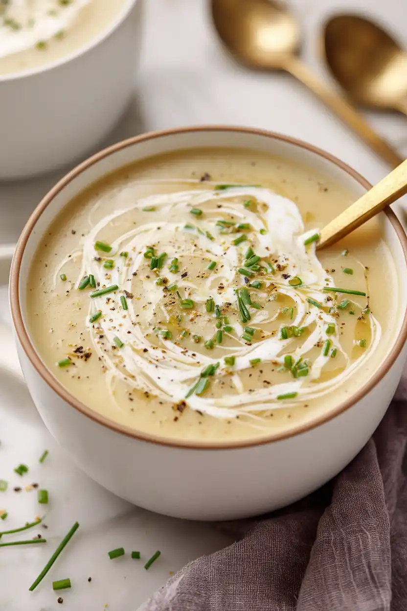 slow cooker leek potato and soup