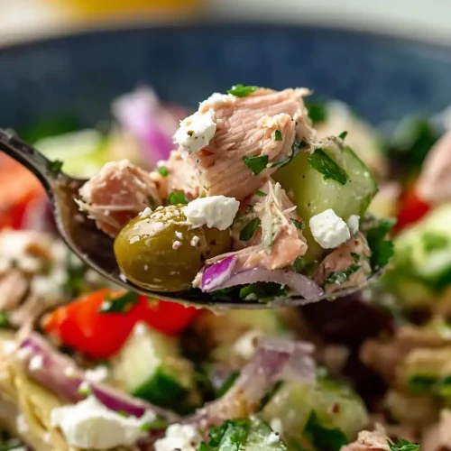mediterranean tuna salad (no mayo)