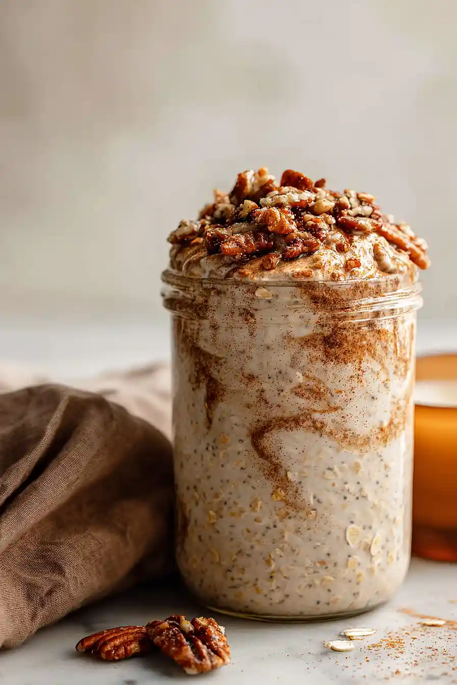 cinnamon protein overnight oats