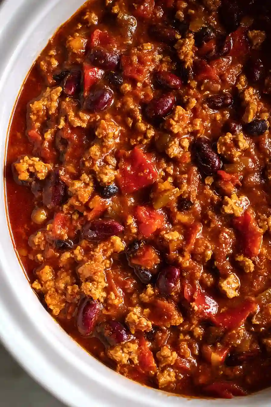 Slow Cooker Turkey Chili