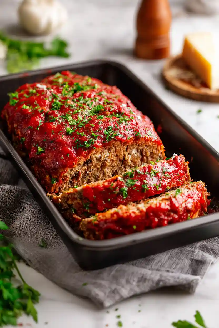 Italian Meatloaf with Marinara Sauce