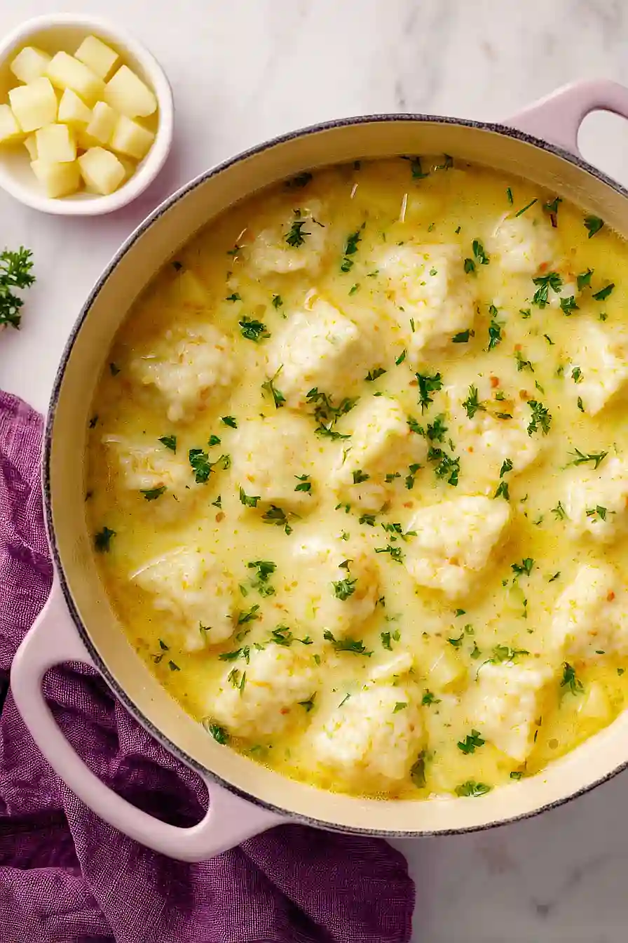 german potato soup with dumplings