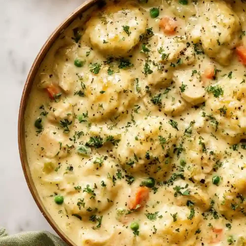 chicken and dumplings with biscuits