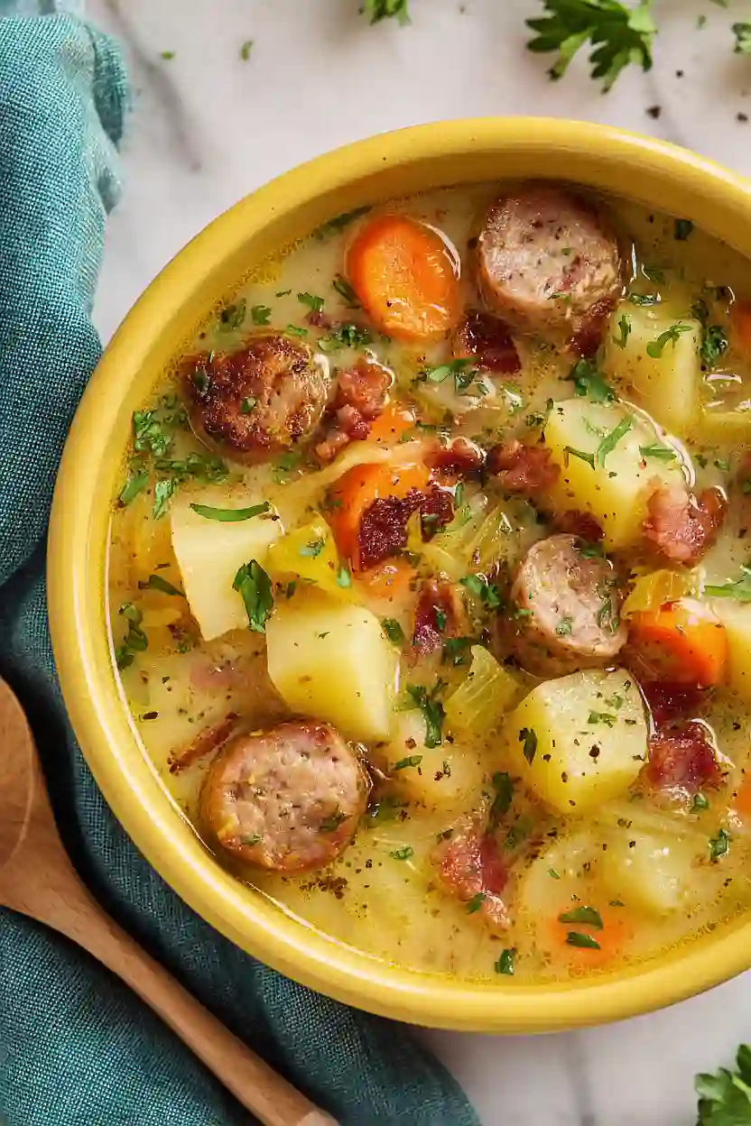 german potato soup with sausage