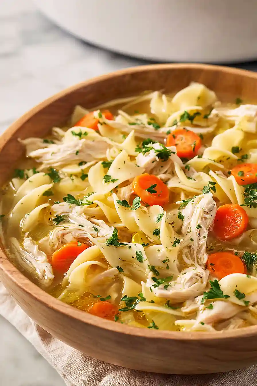 slow cooker chicken noodle soup