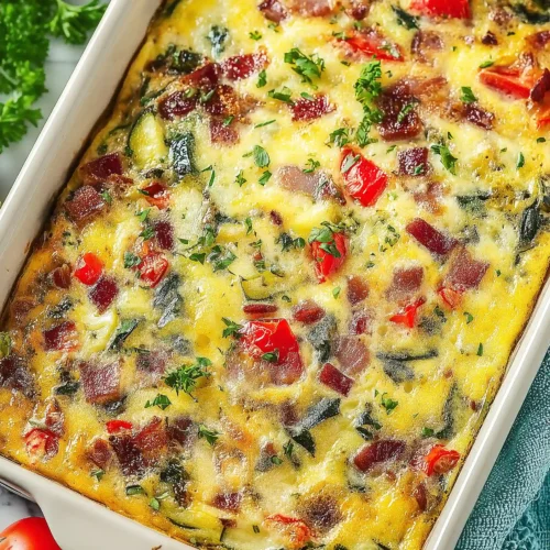 crescent roll veggie egg casserole