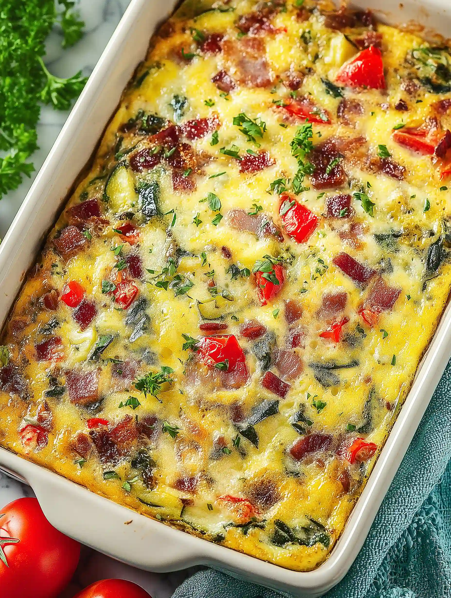 crescent roll veggie egg casserole