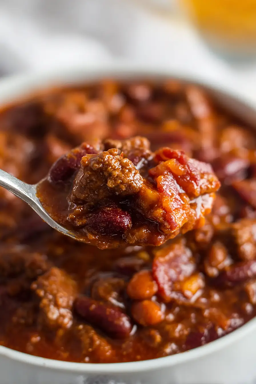 Beer & Bacon Chili