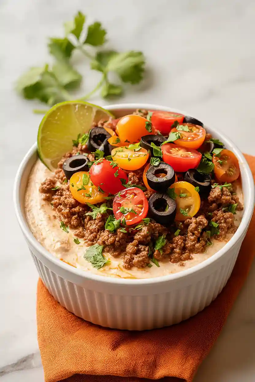ground turkey dip with cream cheese