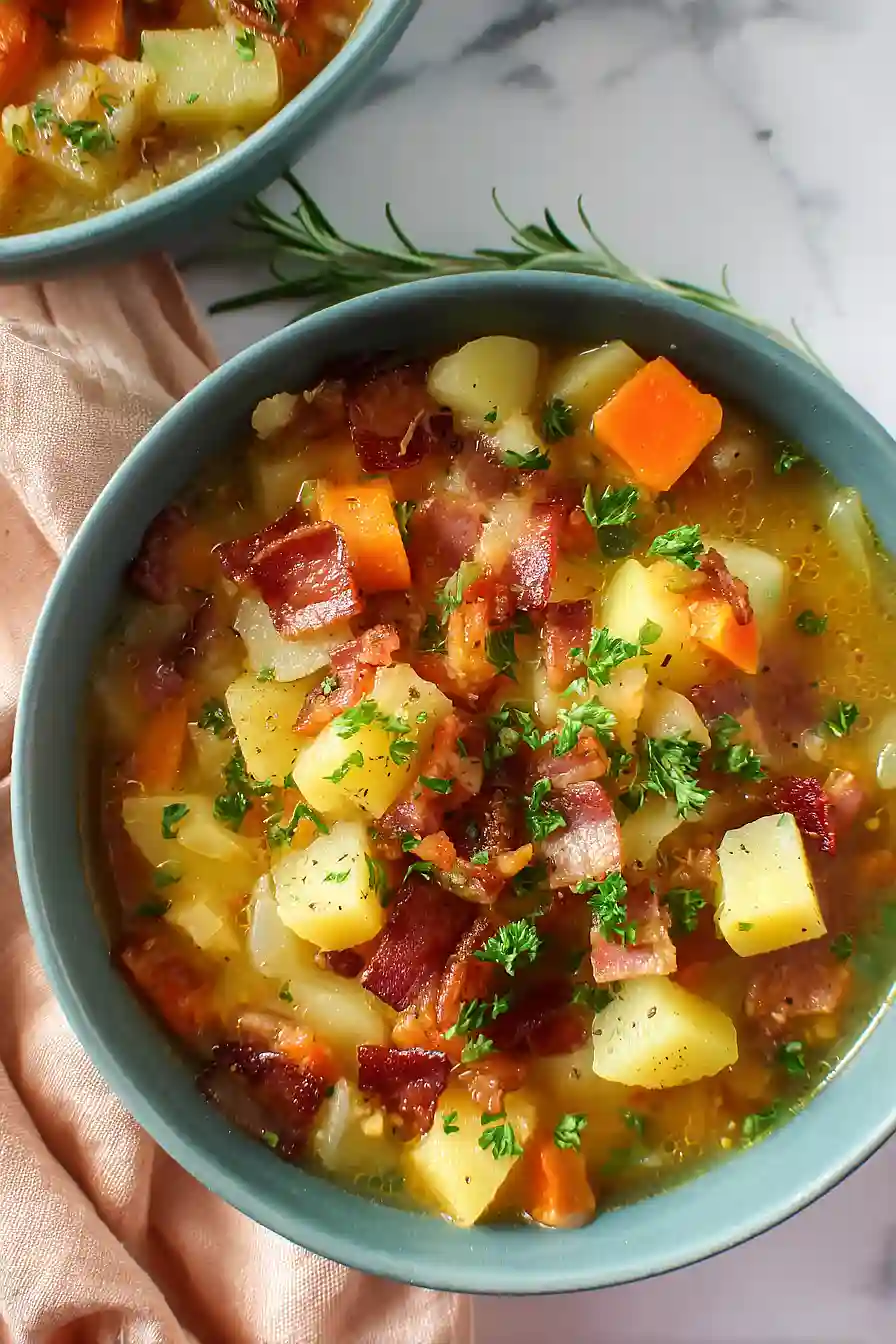 german potato bacon soup