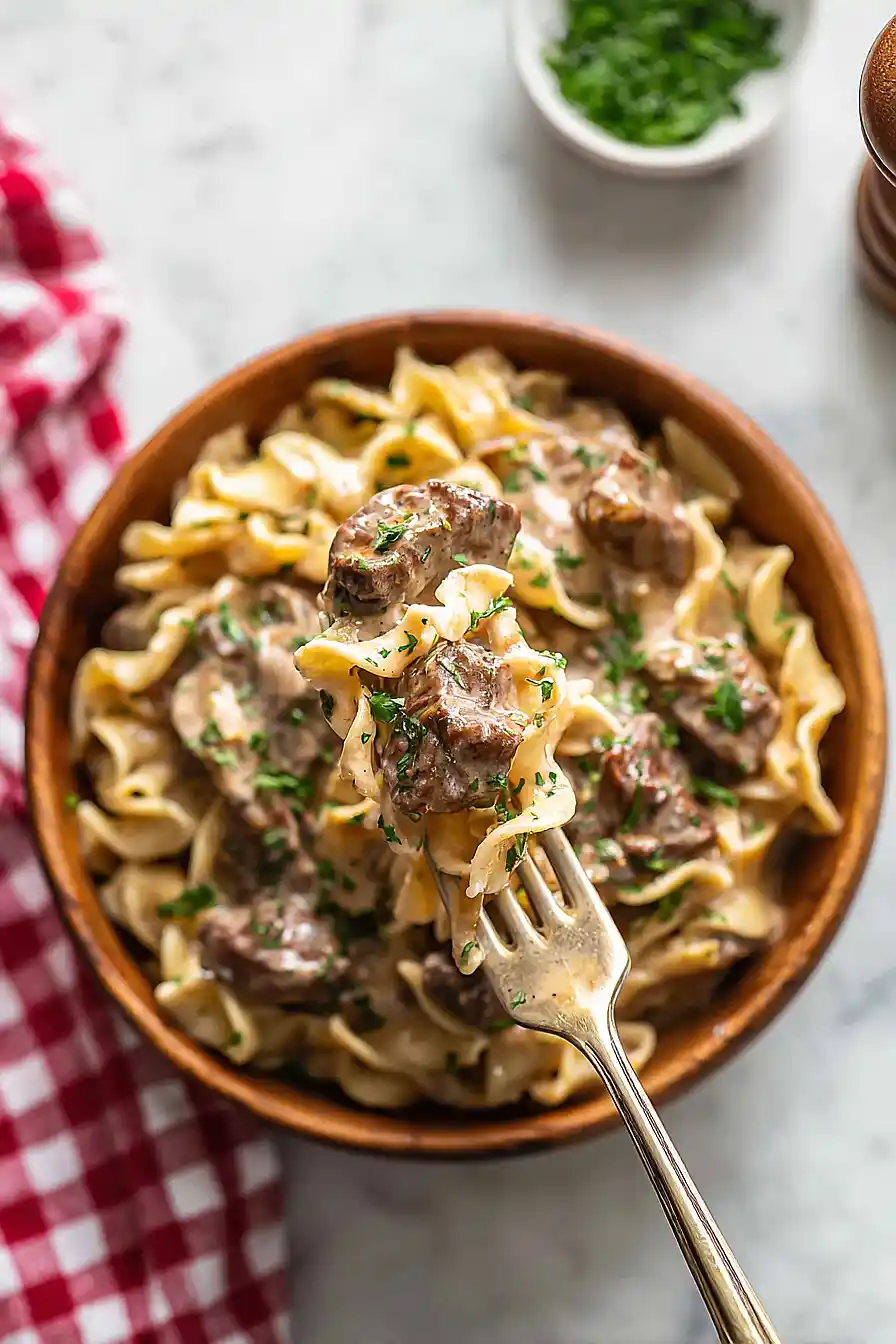 Instant Pot Beef Stroganoff