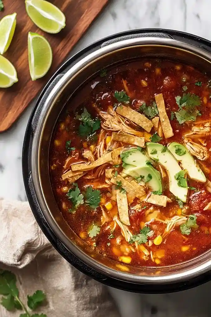 instant pot chicken tortilla soup